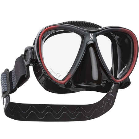 Masca Scubapro SYNERGY TWIN CS Black Rosu 01