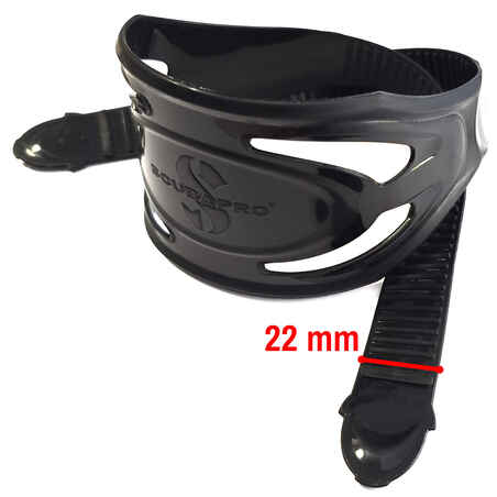 Bareta masca Scubapro SPECTRA 22 mm Negru 01