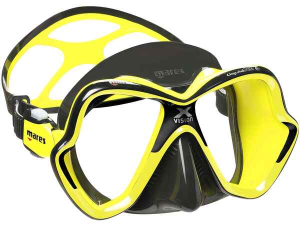 Masca SCUBA Mares X VISION ULTRA Black Fluorescent 01