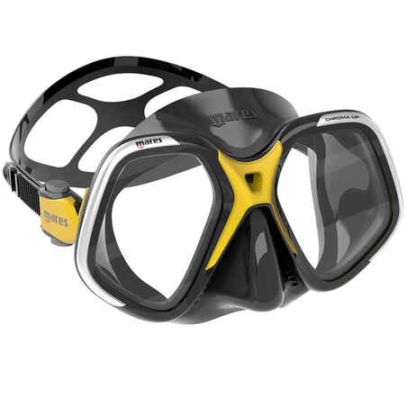 Masca SCUBA Mares CHROMA UP Black Galben 01
