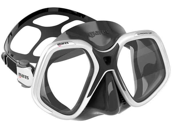Masca SCUBA Mares CHROMA UP Black Alb 01